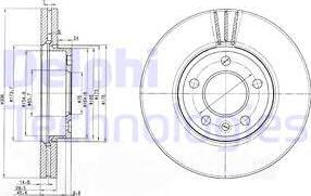 Delphi BG9891C - Тормозной диск autosila-amz.com