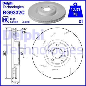 Delphi BG9332C - Тормозной диск autosila-amz.com