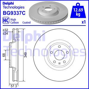 Delphi BG9337C-18B1 - Тормозной диск autosila-amz.com