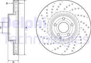 Delphi BG9216C - Тормозной диск autosila-amz.com