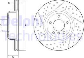 Delphi BG9235C - Тормозной диск autosila-amz.com