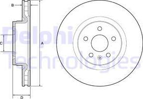 Delphi BG9220C - Тормозной диск autosila-amz.com