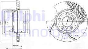 Delphi BG9774 - Тормозной диск autosila-amz.com