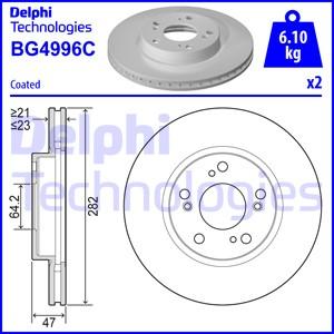 Delphi BG4996C - Тормозной диск autosila-amz.com