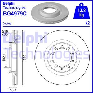 Delphi BG4979C - Тормозной диск autosila-amz.com