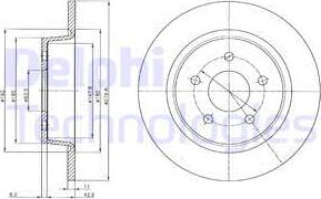 Delphi BG4533C - Тормозной диск autosila-amz.com