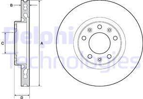 Delphi BG4669C - Тормозной диск autosila-amz.com