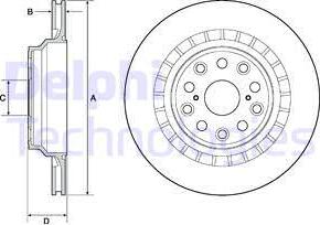 Delphi BG4685C - Тормозной диск autosila-amz.com