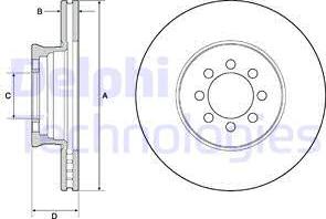 Delphi BG4679C - Тормозной диск autosila-amz.com