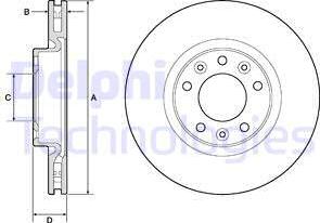 Delphi BG4674C - Тормозной диск autosila-amz.com
