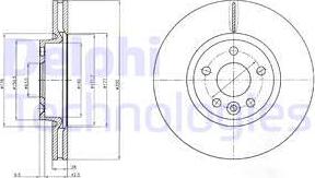 Delphi BG4094 - Тормозной диск autosila-amz.com