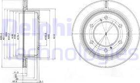 Delphi BG4042 - Тормозной диск autosila-amz.com