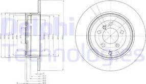 Delphi BG4066 - Тормозной диск autosila-amz.com