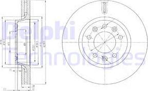 Delphi BG4084 - Тормозной диск autosila-amz.com