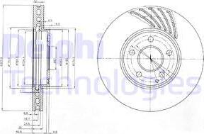 Delphi BG4029 - Тормозной диск autosila-amz.com