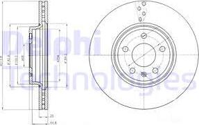 Delphi BG4079 - Тормозной диск autosila-amz.com