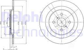 Delphi BG4076 - Тормозной диск autosila-amz.com