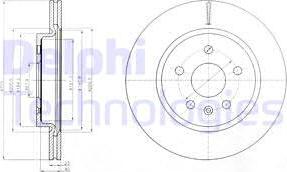 Delphi BG4190 - Тормозной диск autosila-amz.com