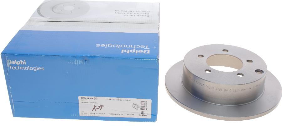 Delphi BG4198 - Тормозной диск autosila-amz.com