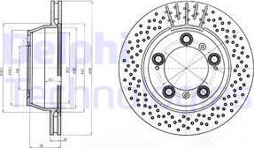 Delphi BG4163 - Тормозной диск autosila-amz.com