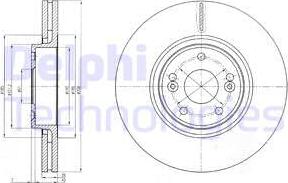 Delphi BG4167 - Тормозной диск autosila-amz.com