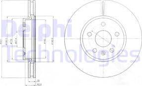 Delphi BG4189 - Тормозной диск autosila-amz.com