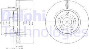 Delphi BG4139 - Тормозной диск autosila-amz.com