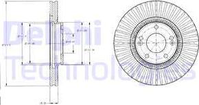 Delphi BG4309 - Тормозной диск autosila-amz.com