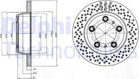 Delphi BG4302C - Тормозной диск autosila-amz.com