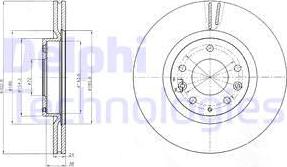 Delphi BG4316 - Тормозной диск autosila-amz.com