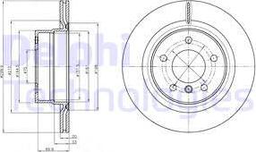 Delphi BG4293C - Тормозной диск autosila-amz.com