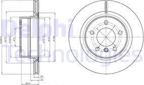 Delphi BG4293 - Тормозной диск autosila-amz.com