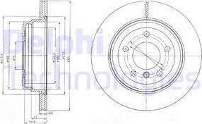 Delphi BG4243C - Тормозной диск autosila-amz.com