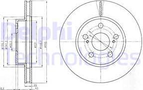 Delphi BG4269 - Тормозной диск autosila-amz.com