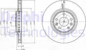 Delphi BG4266 - Тормозной диск autosila-amz.com