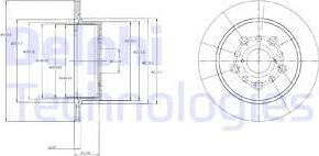 Delphi BG4216 - Тормозной диск autosila-amz.com