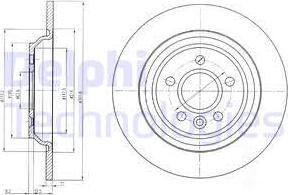 Delphi BG4239C-18B1 - Тормозной диск autosila-amz.com