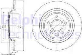Delphi BG4239C - Тормозной диск autosila-amz.com