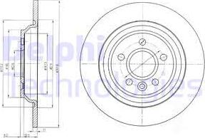 Delphi BG4239 - Тормозной диск autosila-amz.com