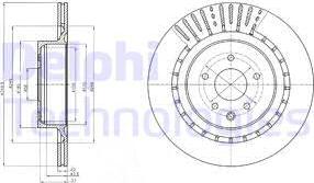 Delphi BG4230C - Тормозной диск autosila-amz.com