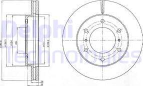 Delphi BG4229 - Тормозной диск autosila-amz.com