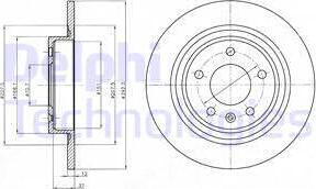 Delphi BG4279-C - Тормозной диск autosila-amz.com