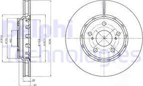 Delphi BG4276 - Тормозной диск autosila-amz.com
