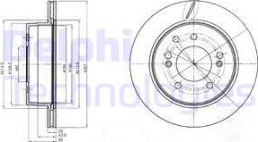 Delphi BG4273 - Тормозной диск autosila-amz.com