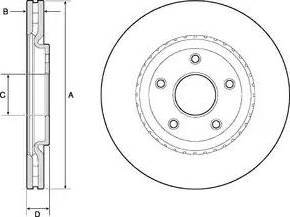 Magneti Marelli DFV1599 - Тормозной диск autosila-amz.com