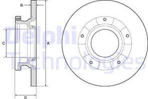 Delphi BG4784C - Тормозной диск autosila-amz.com