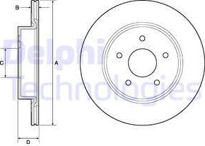 Delphi BG4779C - Тормозной диск autosila-amz.com