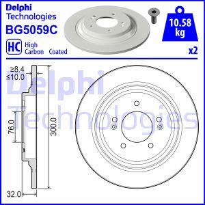 Delphi BG5059C - Тормозной диск autosila-amz.com