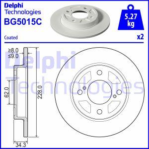 Delphi BG5015C - Тормозной диск autosila-amz.com