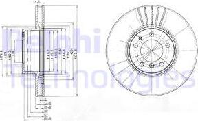 Delphi BG670 - Тормозной диск autosila-amz.com